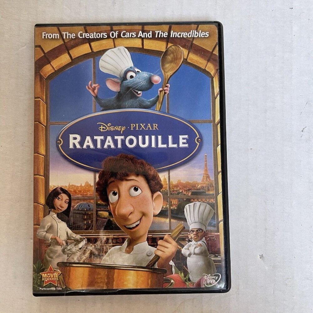 Disney Pixar Ratatouille DVD 2007 Animated Comedy‎ French Cooking Rat Adventure